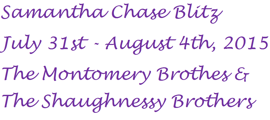 %name Samantha Chase Blitz Day 1: A double shot of Montgomery Men & #giveaway