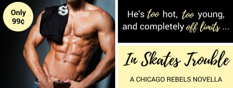 InSkatesTrouble banner 800x304 A Chicago Rebels Novella for $0.99 and its a spicy latte must read!