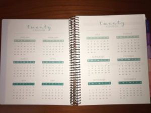 Year Calendar 300x225 Plum Planner   Review