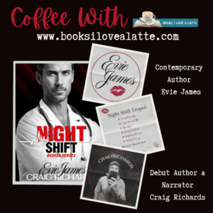 RK GM 2024 03 14T151014.976 300x300 Coffee With Author Evie James and Debut Author/Narrator Craig Richards