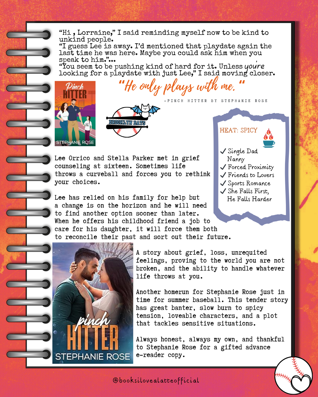 C ver 19 Book Review: Pinch Hitter by Stephanie Rose