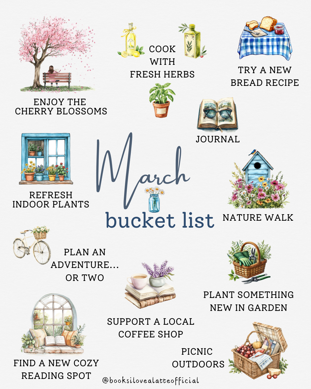 March Bucket List Home